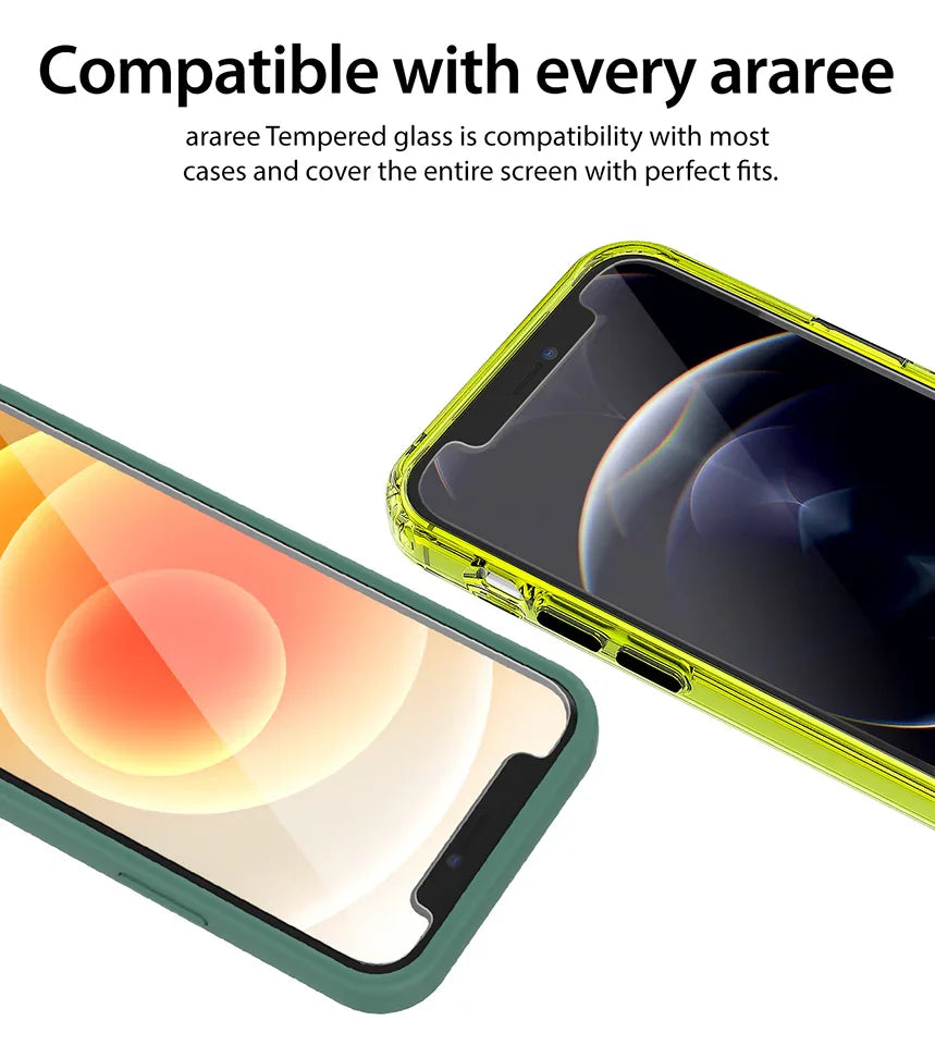 Araree Sub Core Tempered Glass For iPhone 12 Pro Max - Clear - Tashqila Araree Sub Core Tempered Glass For iPhone 12 Pro Max - Clear - Tashqila